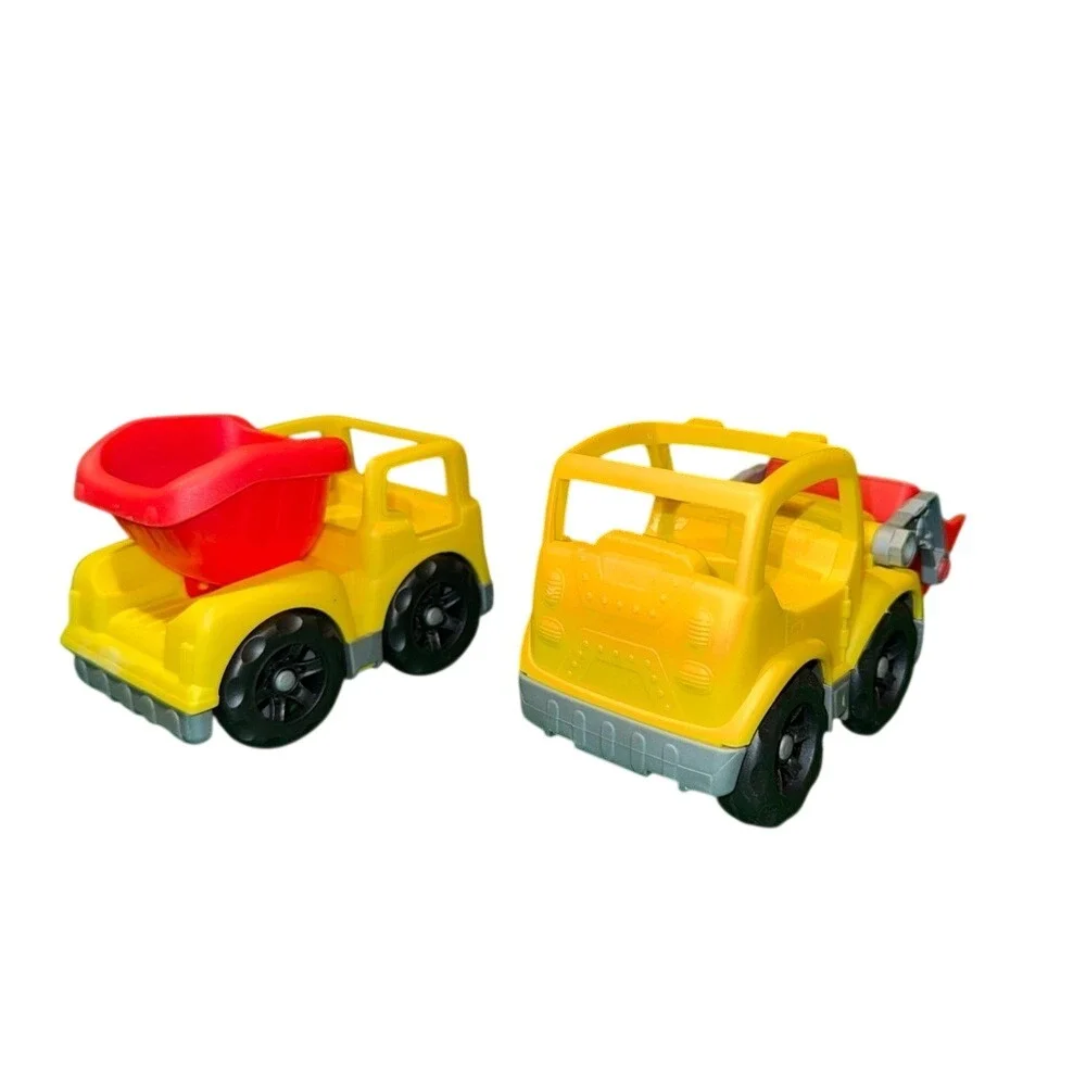 Fisher-Price Little People construction toy dump truck and a‎ front loader